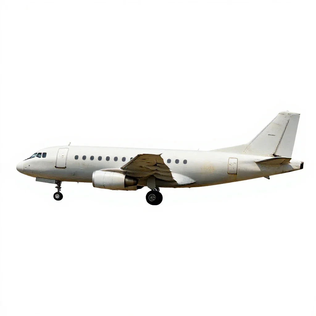 Aircraft isolated on a white background