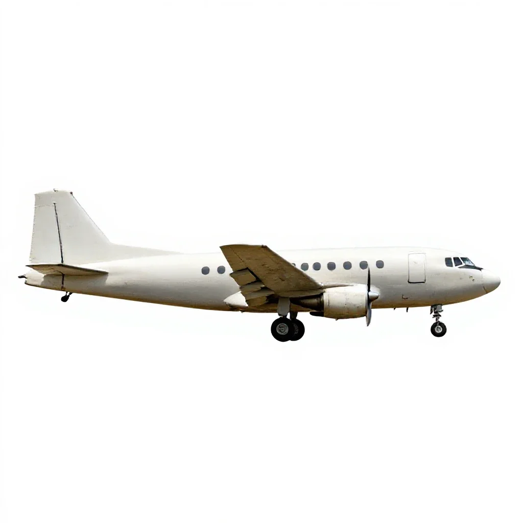 Airplane isolated on a white background