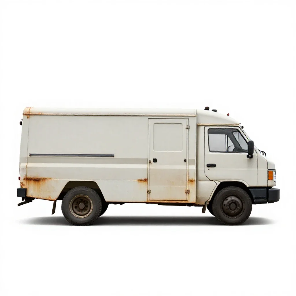 Armored car isolated on a white background