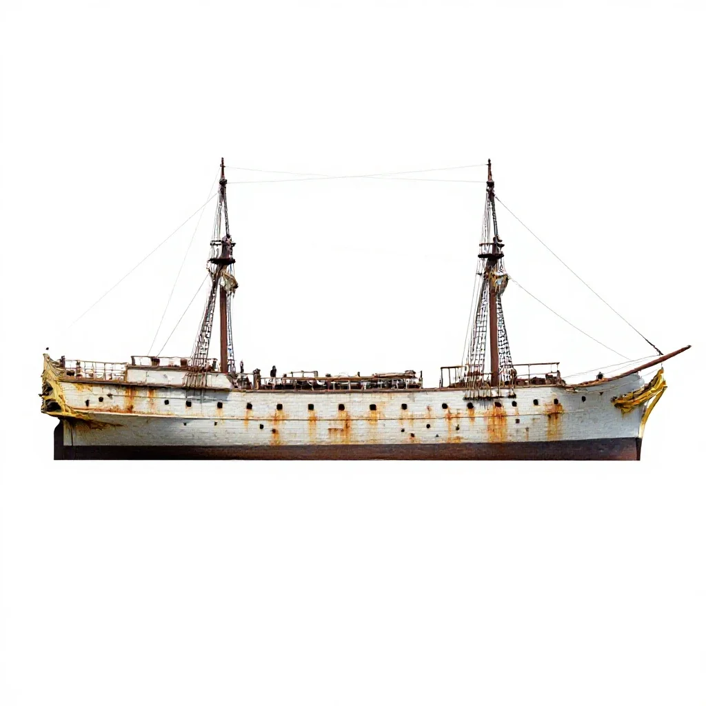 Ironclad isolated on a white background
