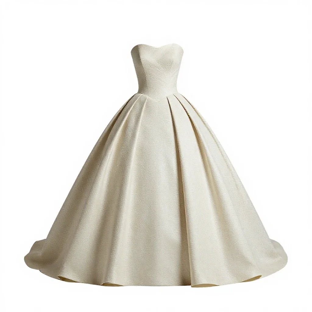 Ball gown isolated on a white background