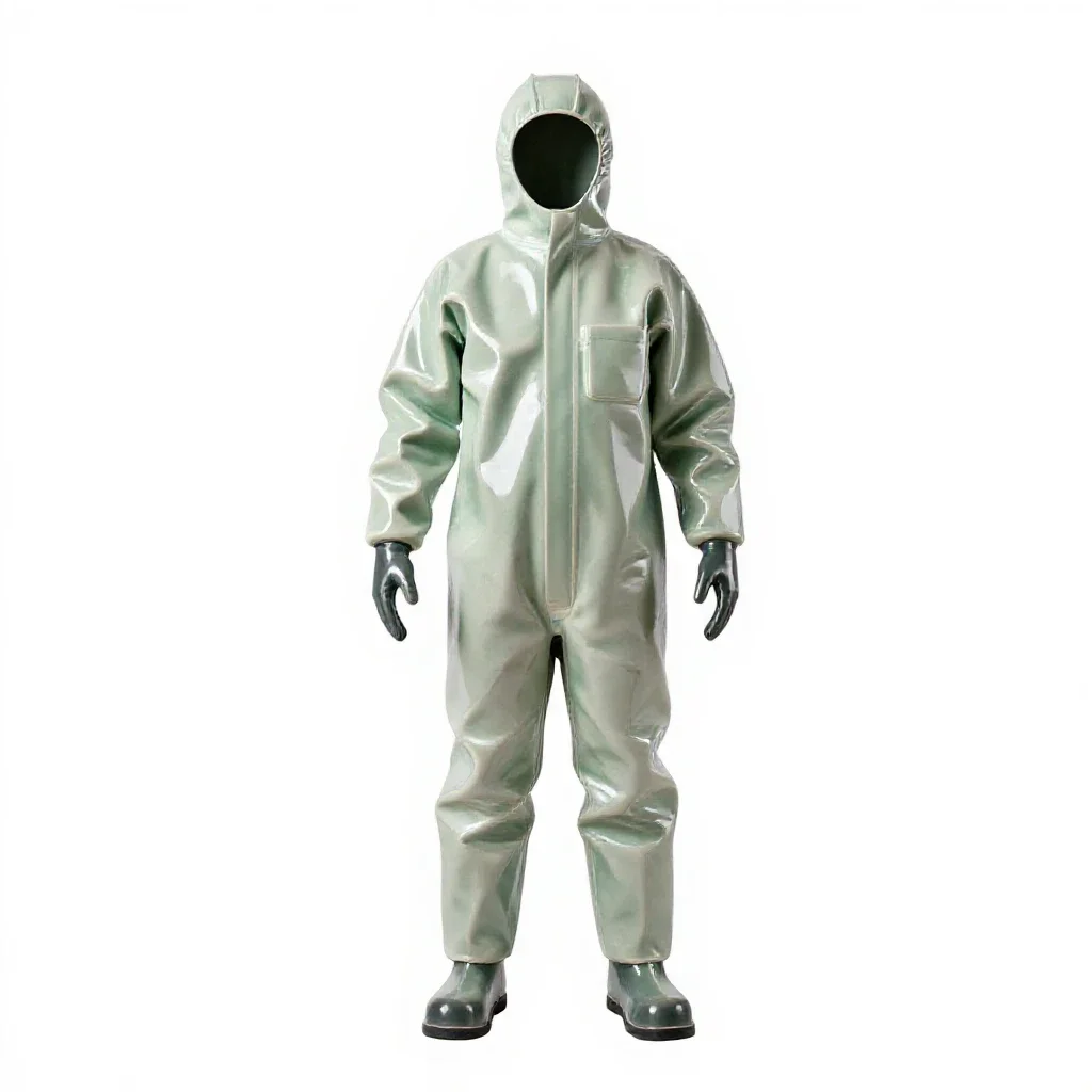 Biohazard suit isolated on a white background