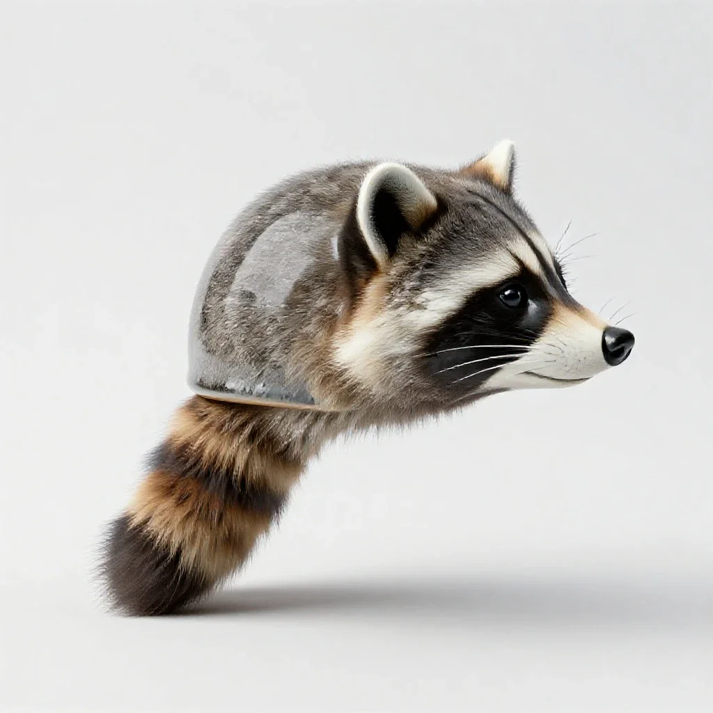 Coonskin cap isolated on a white background