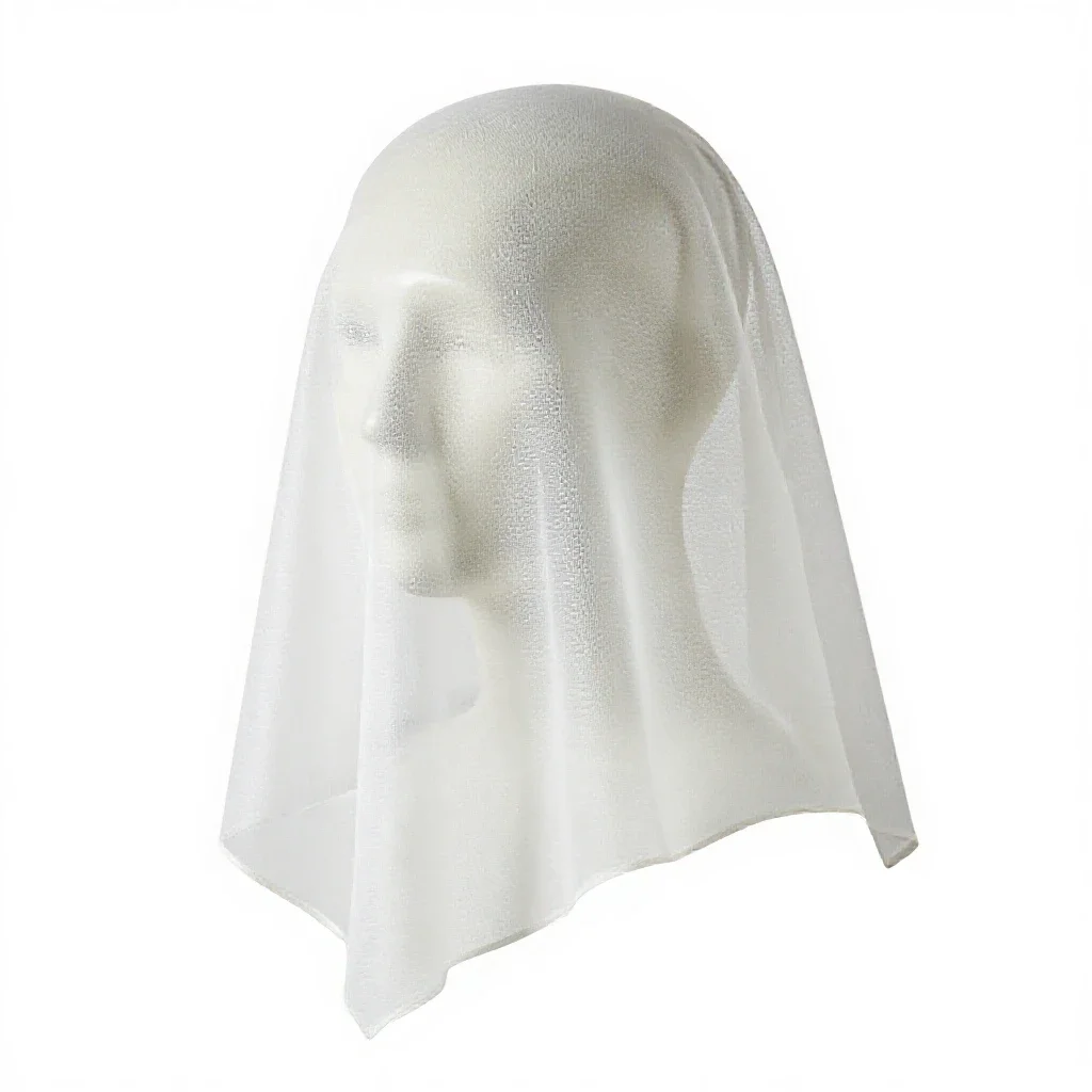 Face veil isolated on a white background