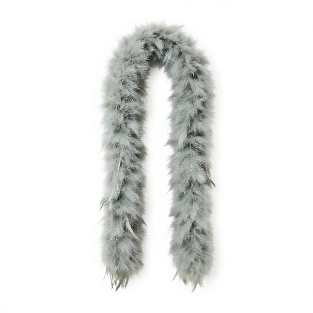 Feather boa isolated on a white background