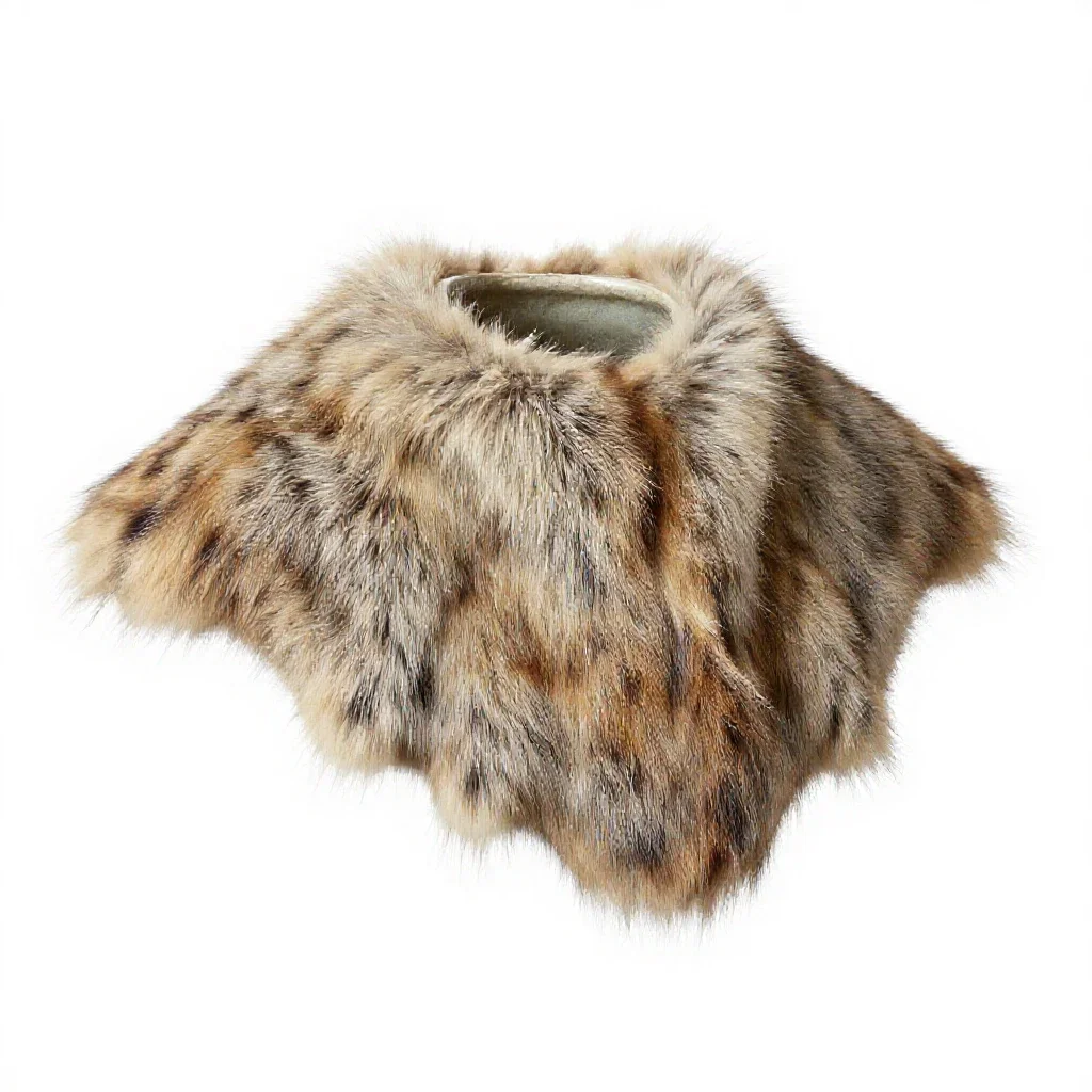 Fur-piece isolated on a white background
