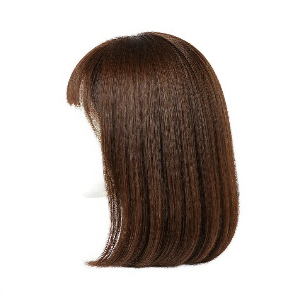 Horsehair wig isolated on a white background