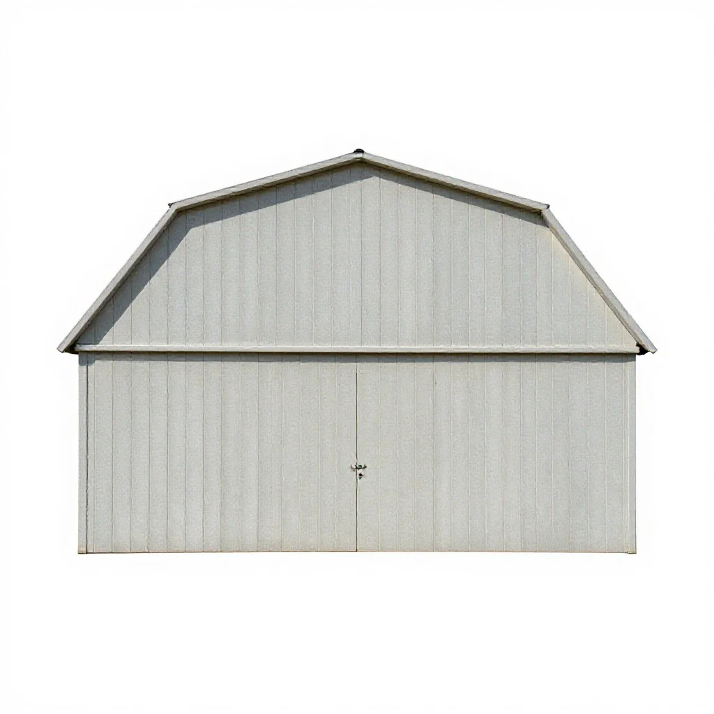 Farm building isolated on a white background
