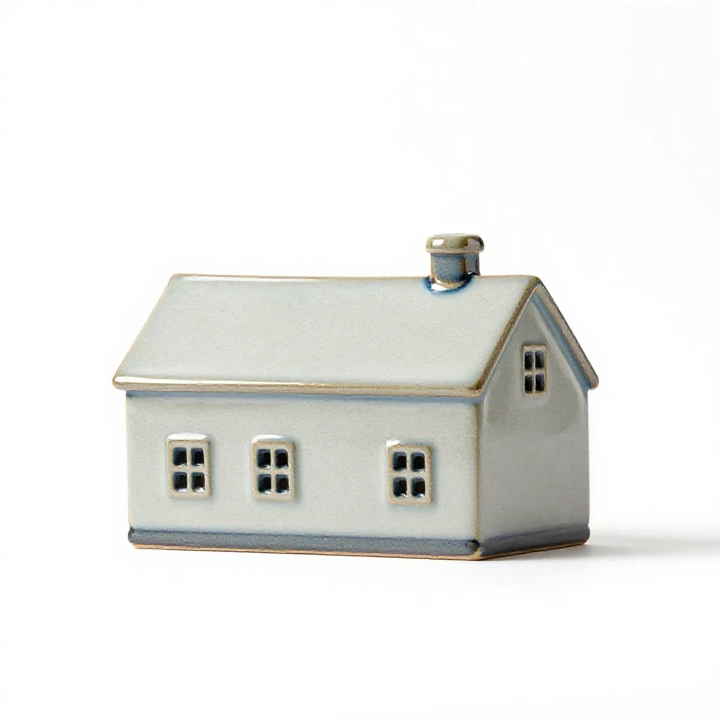 Farmhouse isolated on a white background