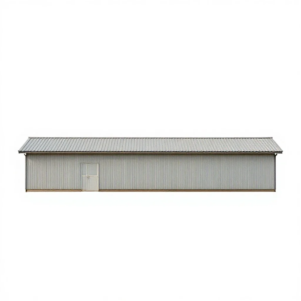 Feedlot isolated on a white background