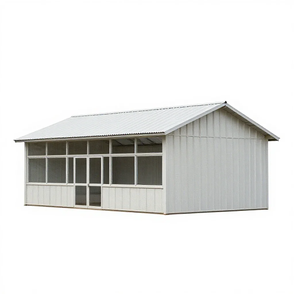 Field house isolated on a white background