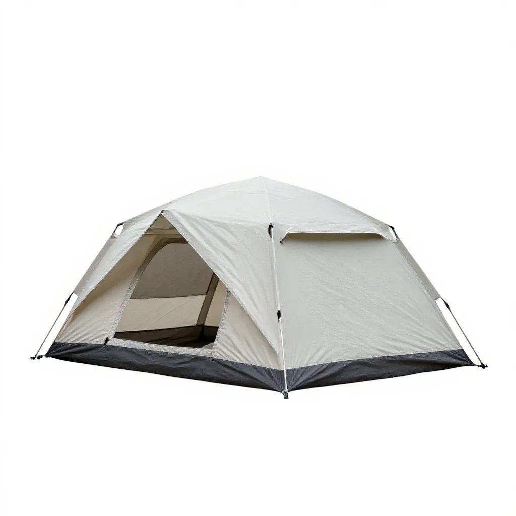 Field tent isolated on a white background