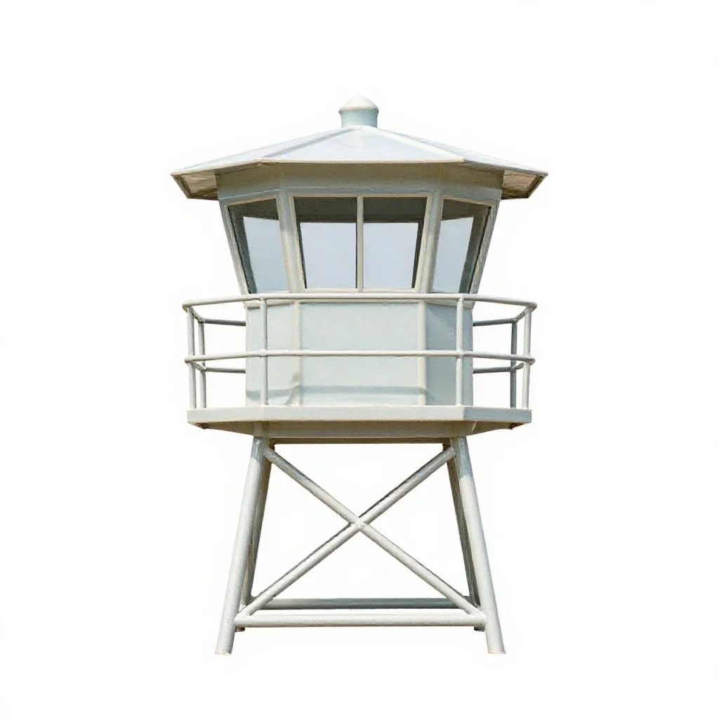Fire tower isolated on a white background