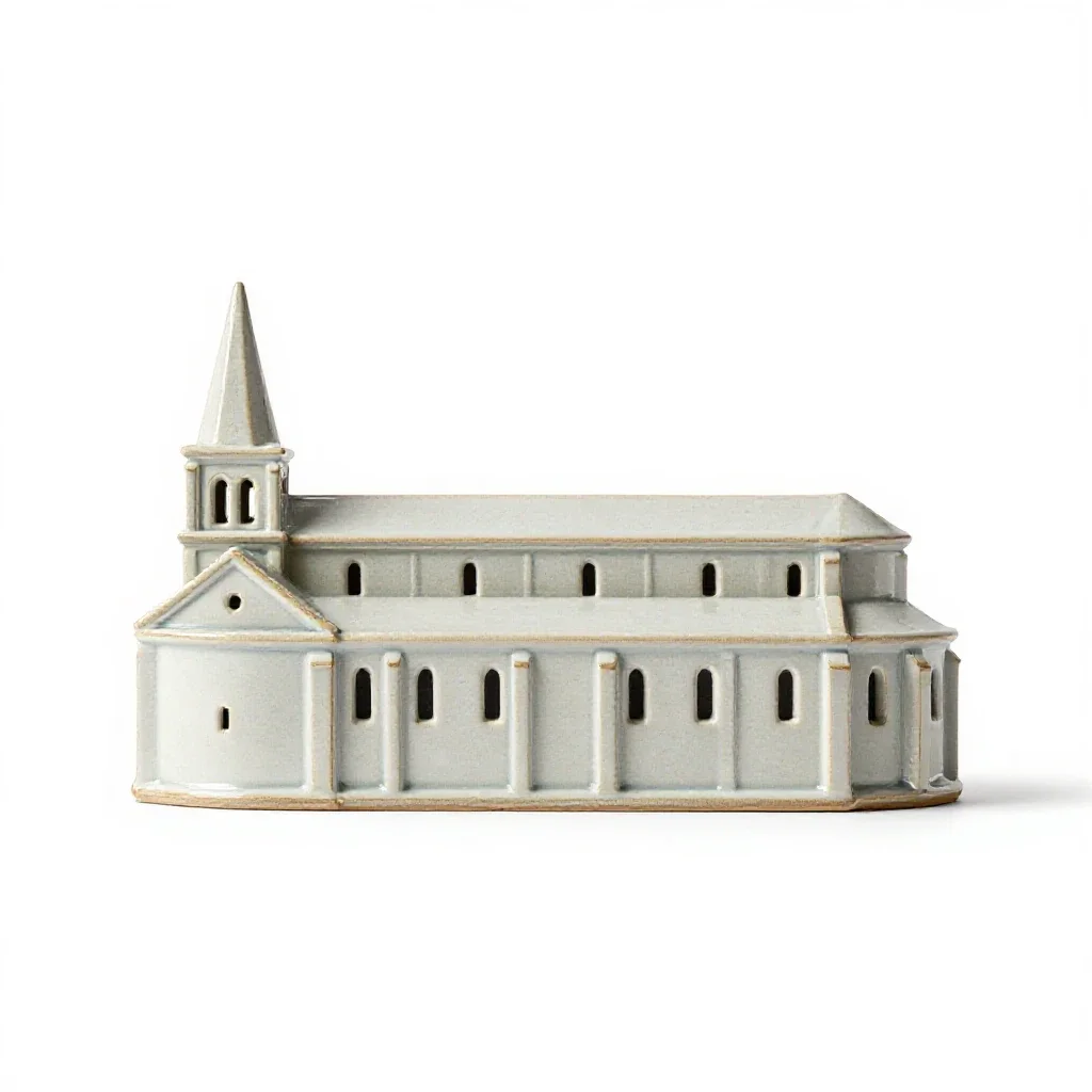 Friary isolated on a white background