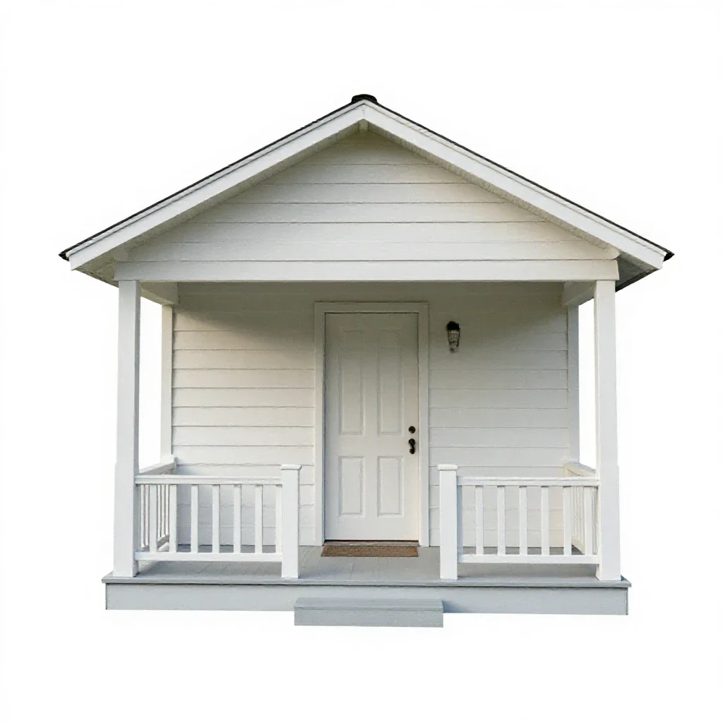 Front porch isolated on a white background