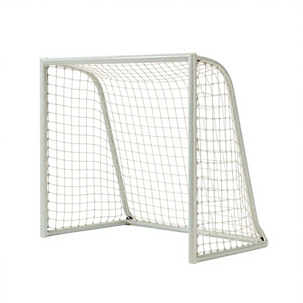 Goalmouth isolated on a white background