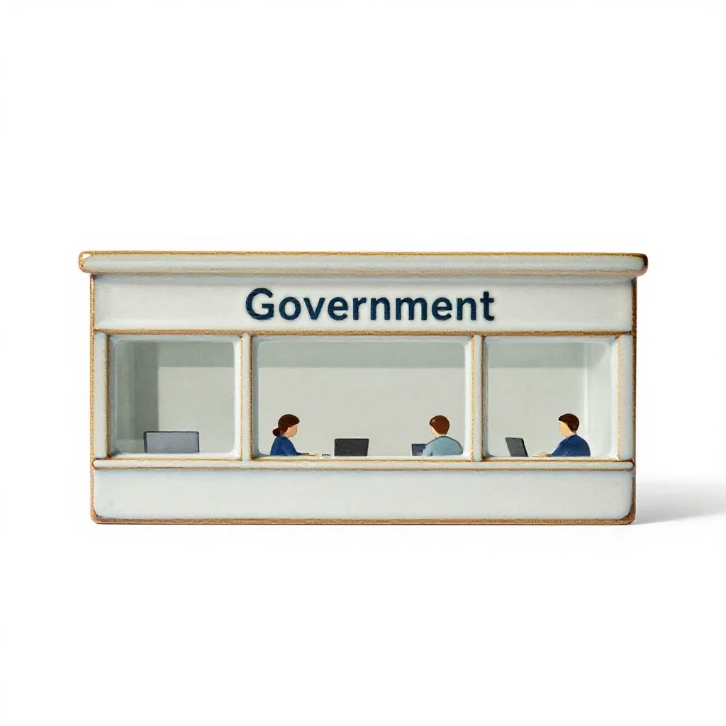 Government office isolated on a white background