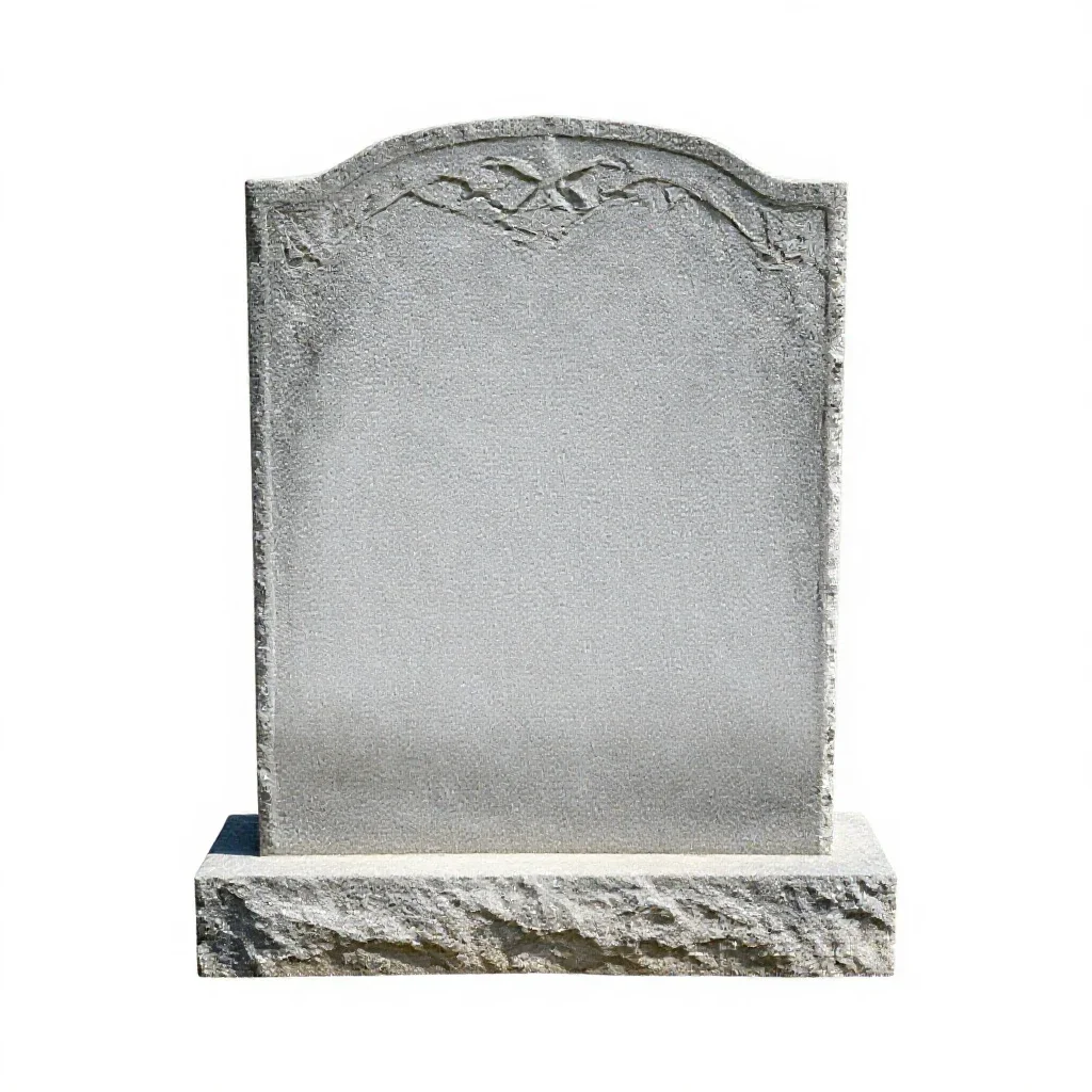 Gravestone isolated on a white background