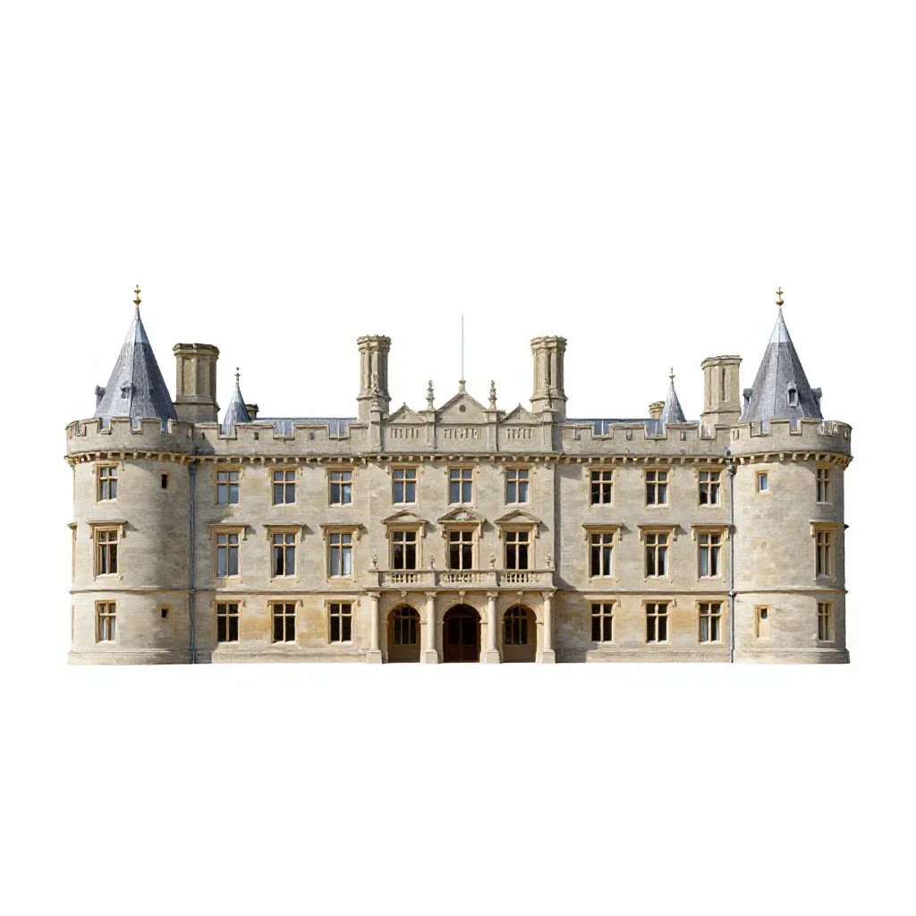 Great hall isolated on a white background