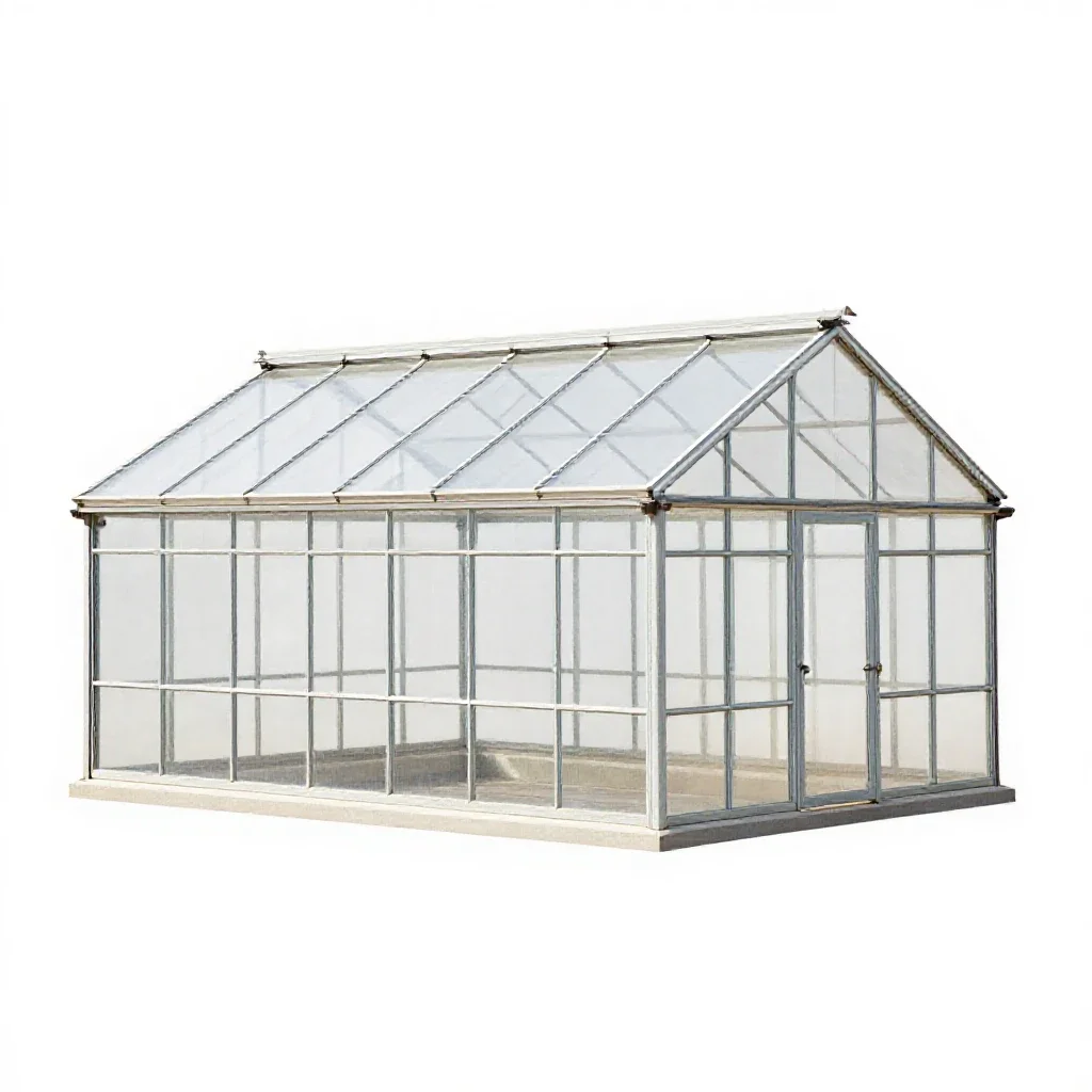 Greenhouse isolated on a white background