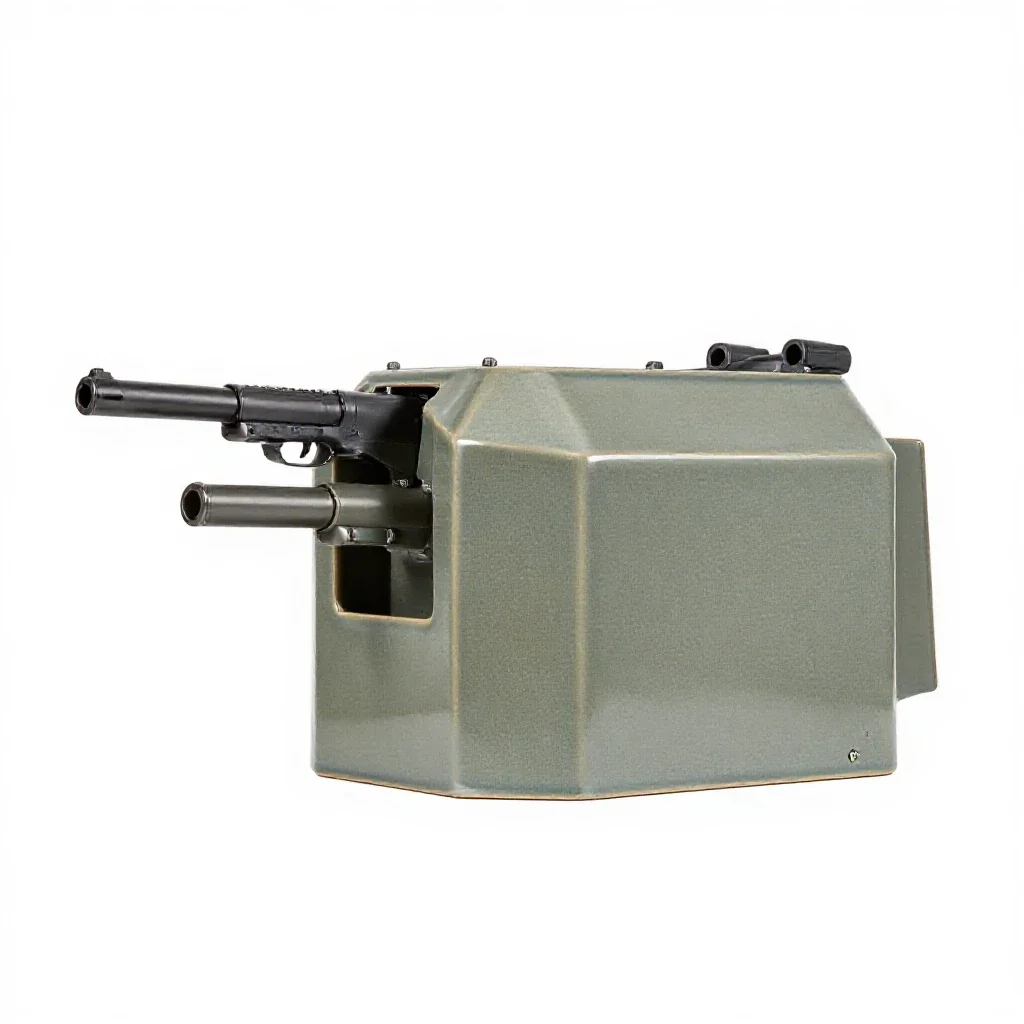 Gun enclosure isolated on a white background