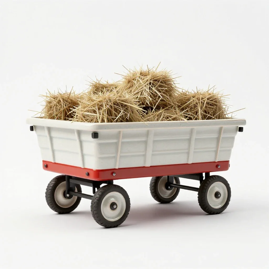 Hayrack isolated on a white background