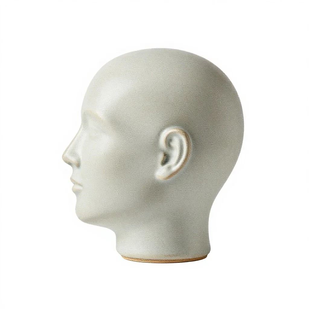 Head isolated on a white background
