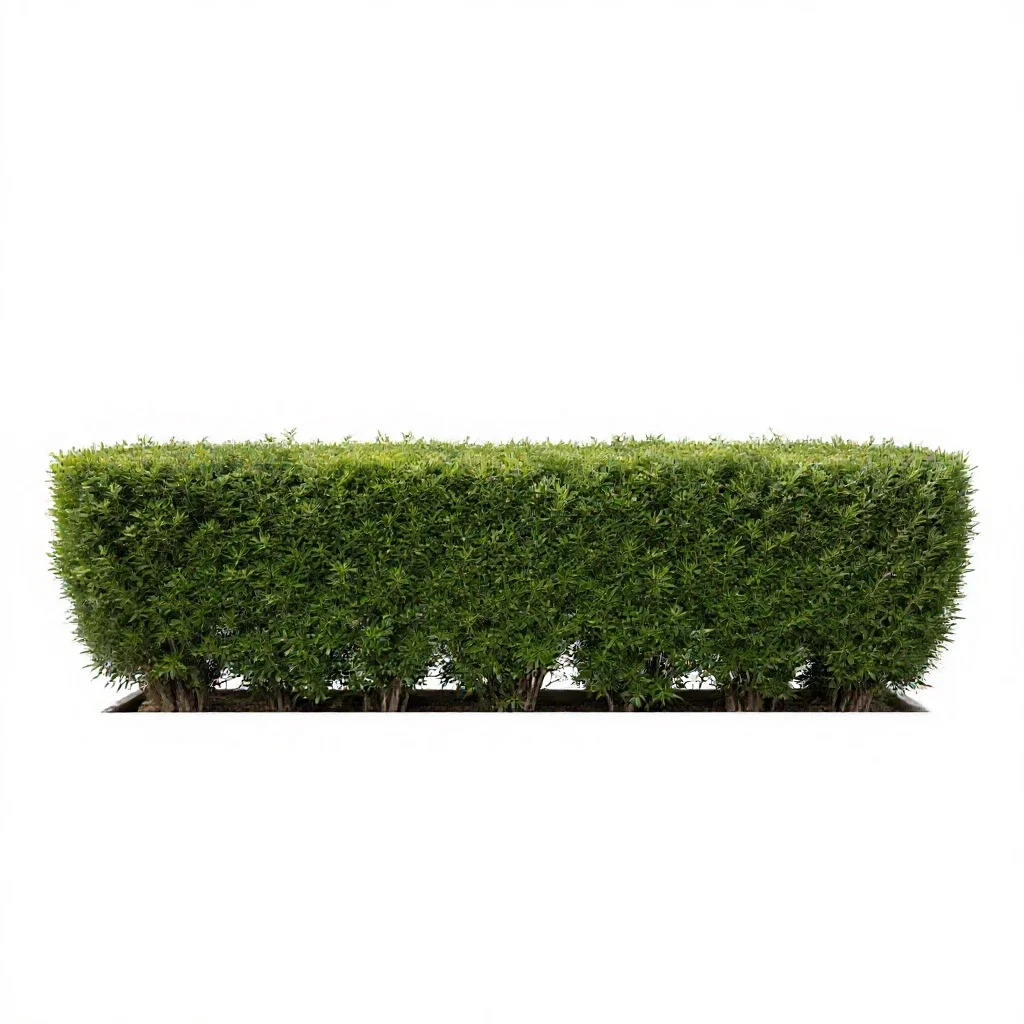 Hedge isolated on a white background