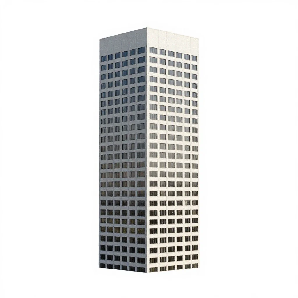 High-rise isolated on a white background