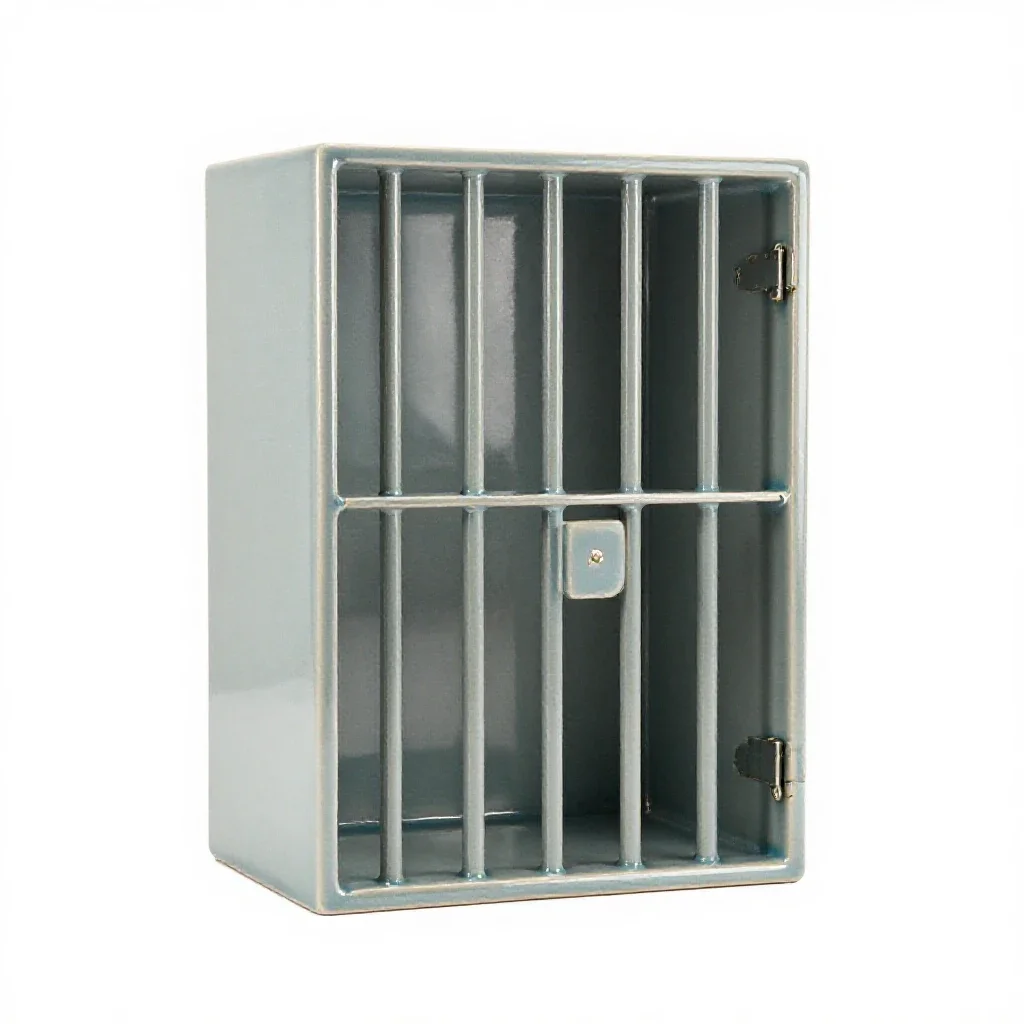Holding cell isolated on a white background