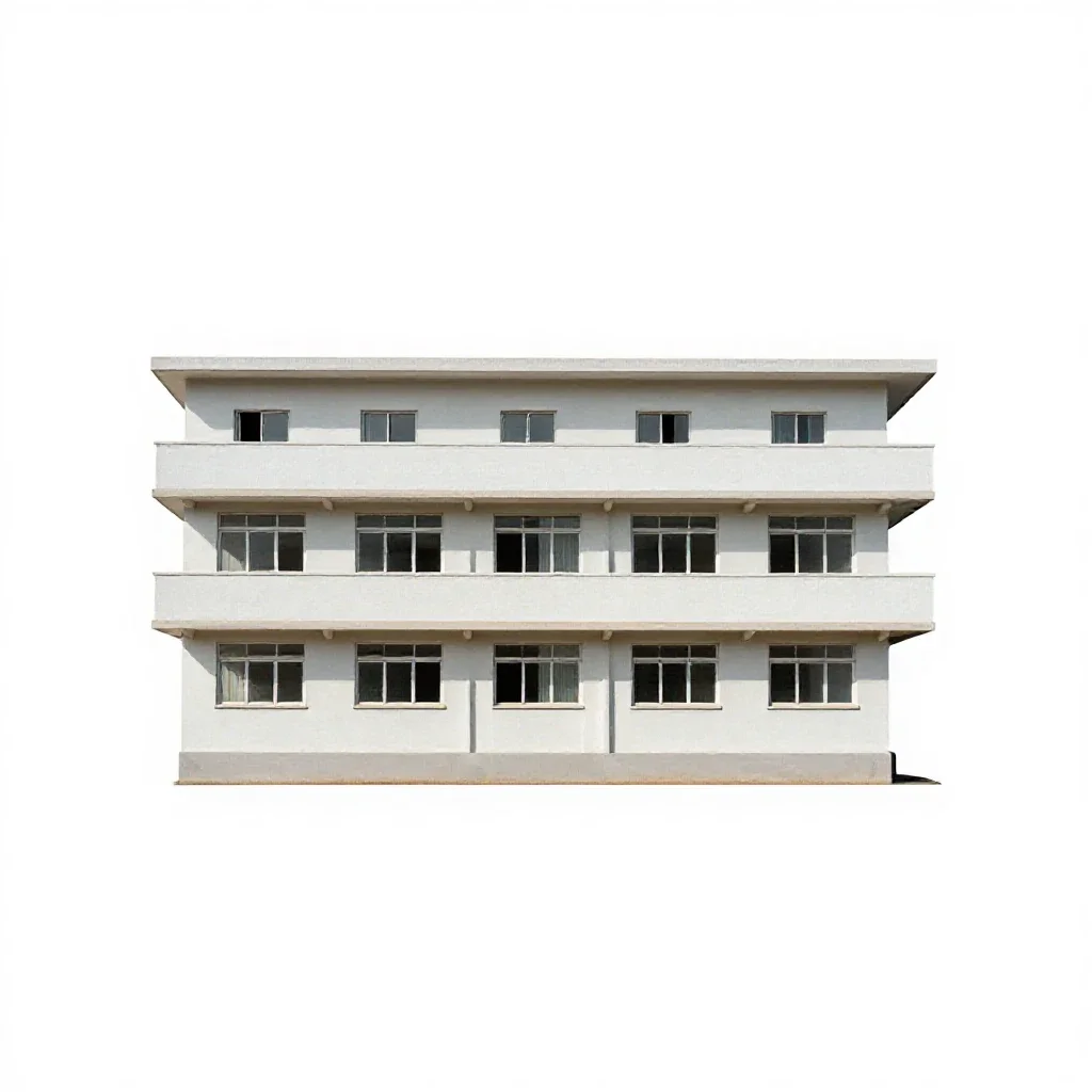 Hostel isolated on a white background