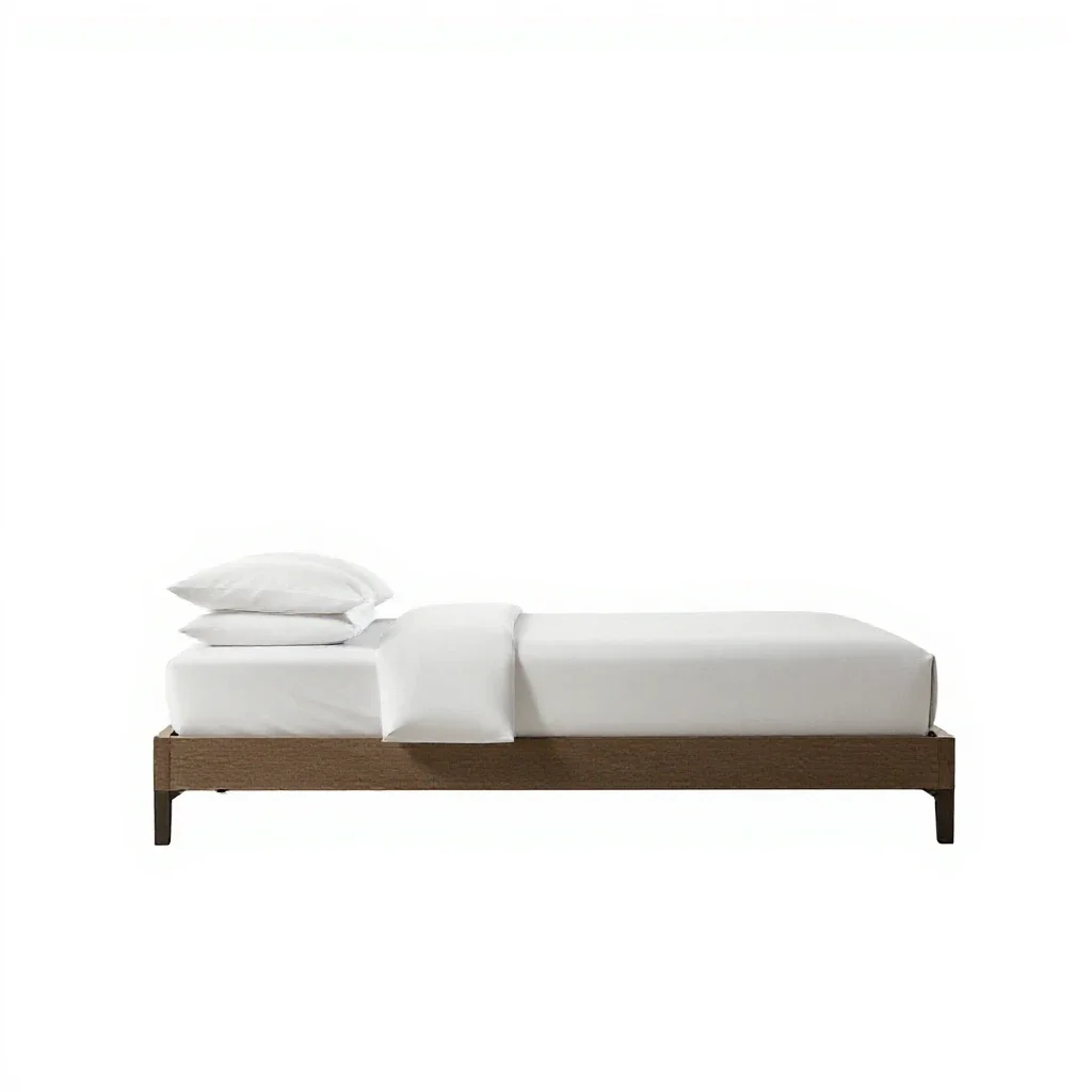 Hotel room isolated on a white background