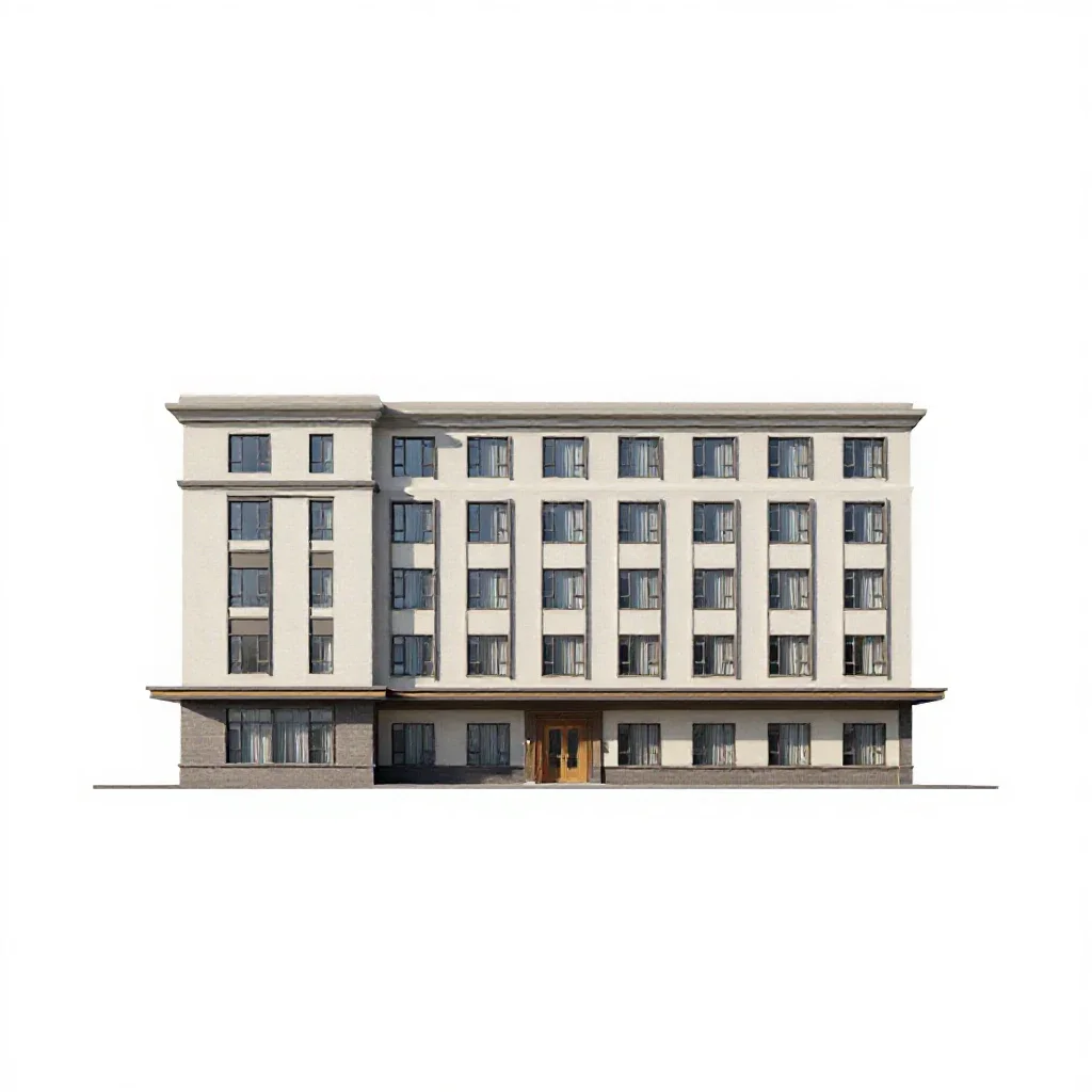 Hotel isolated on a white background