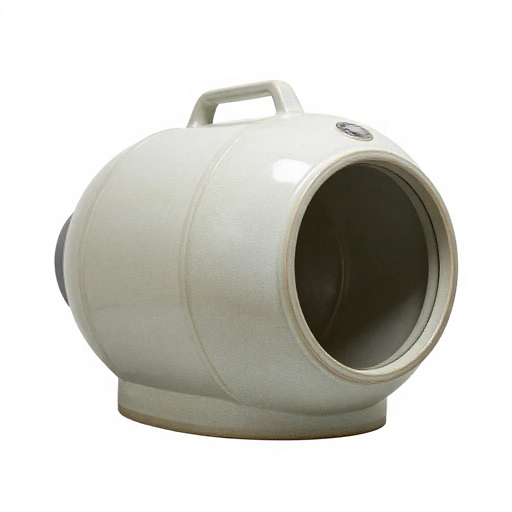 Hyperbaric chamber isolated on a white background