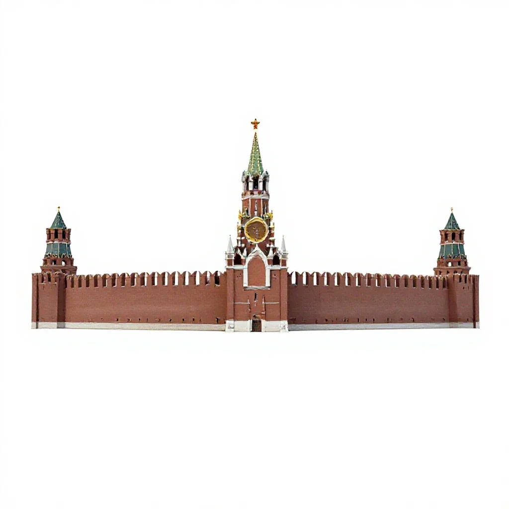 Kremlin isolated on a white background