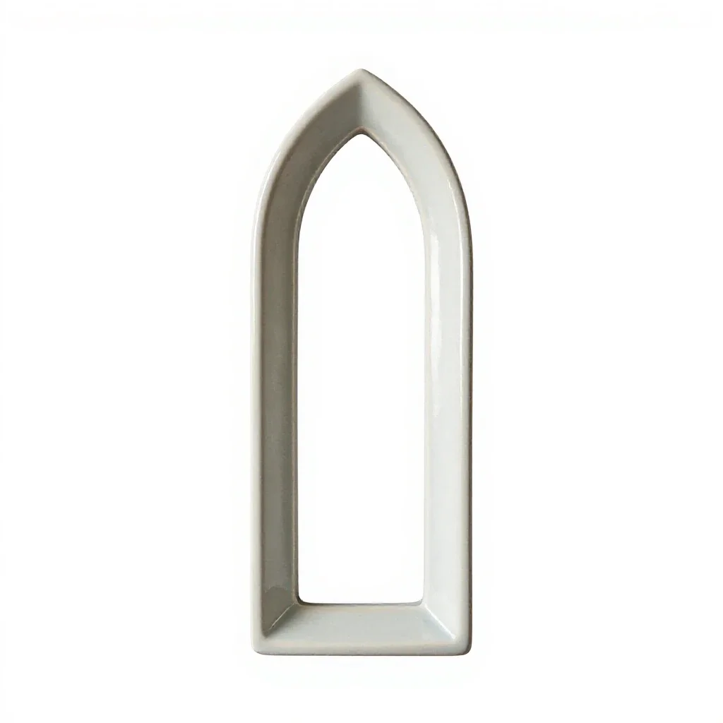 Lancet window isolated on a white background
