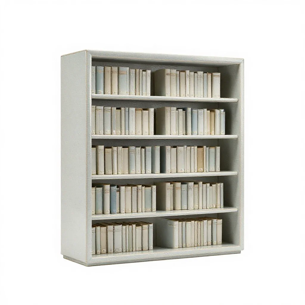 Library isolated on a white background