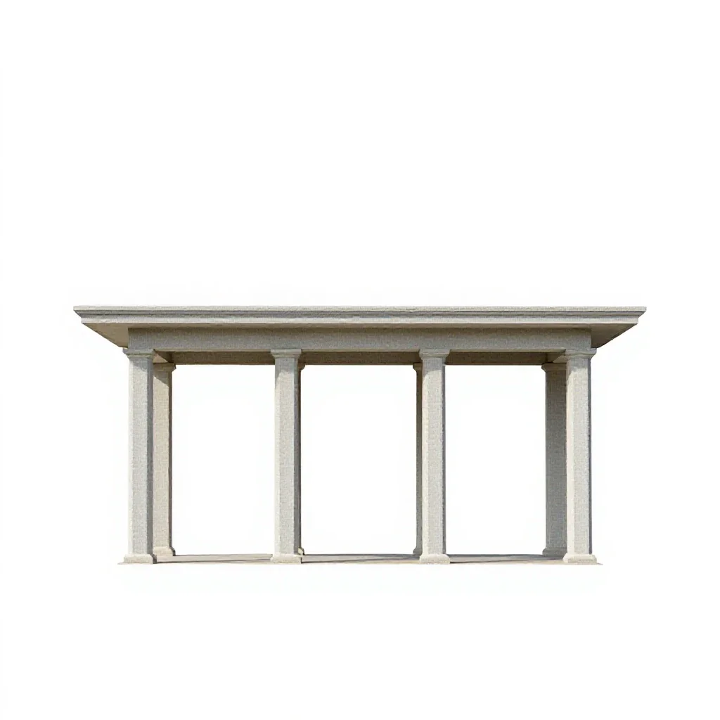 Loggia isolated on a white background