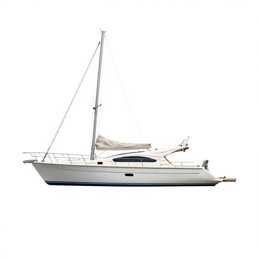 Marina isolated on a white background
