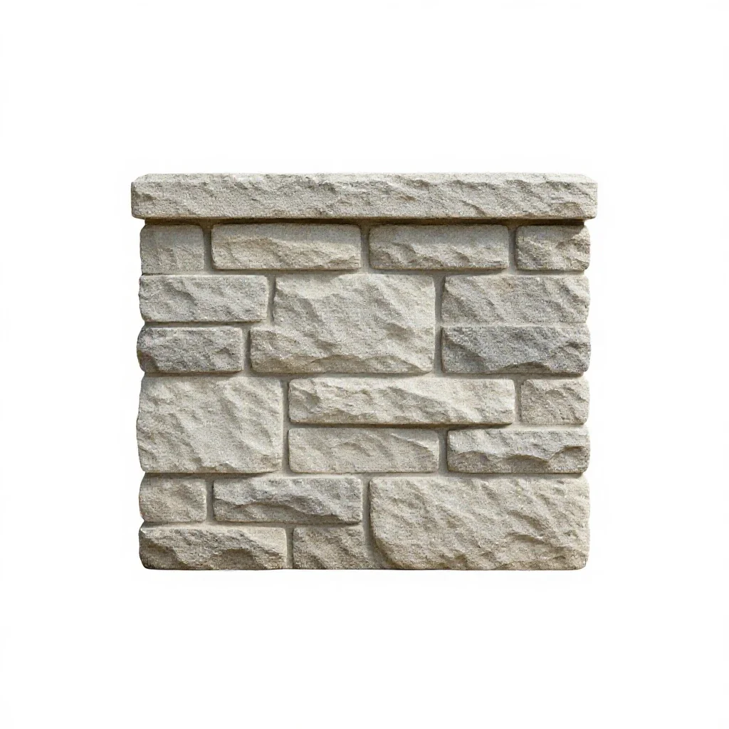 Masonry isolated on a white background