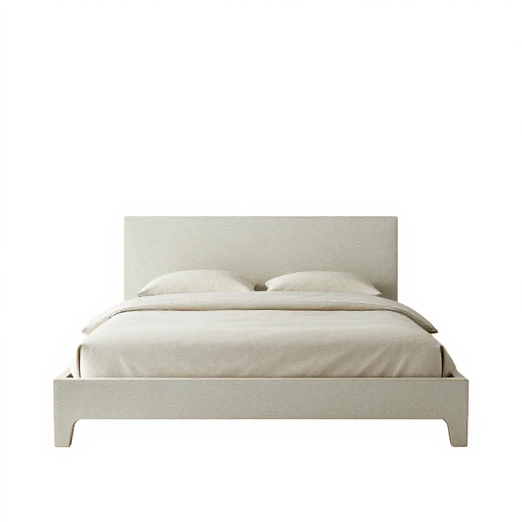 Master bedroom isolated on a white background