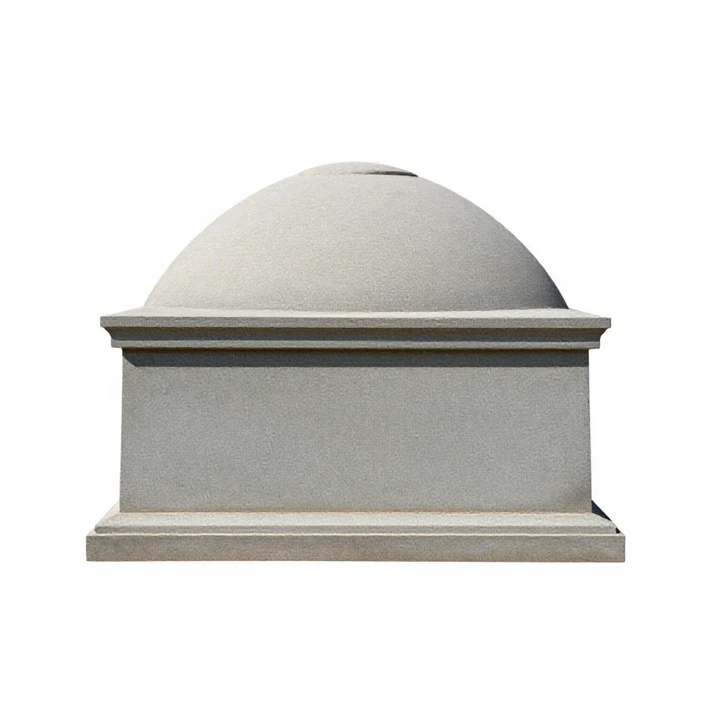 Mausoleum isolated on a white background
