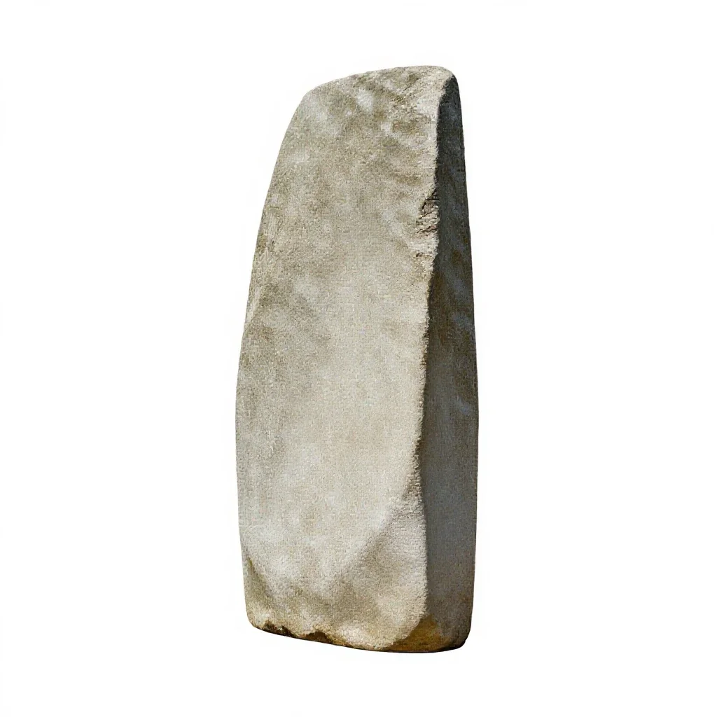 Menhir isolated on a white background