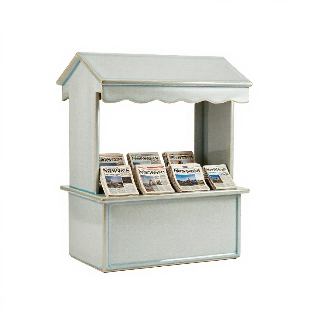 Newsstand isolated on a white background