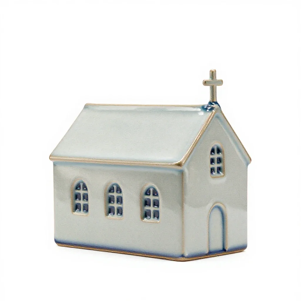 Parsonage isolated on a white background