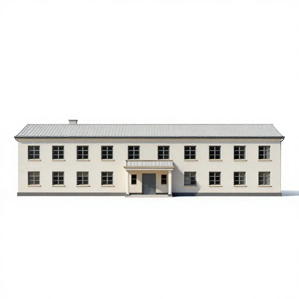 Penitentiary isolated on a white background