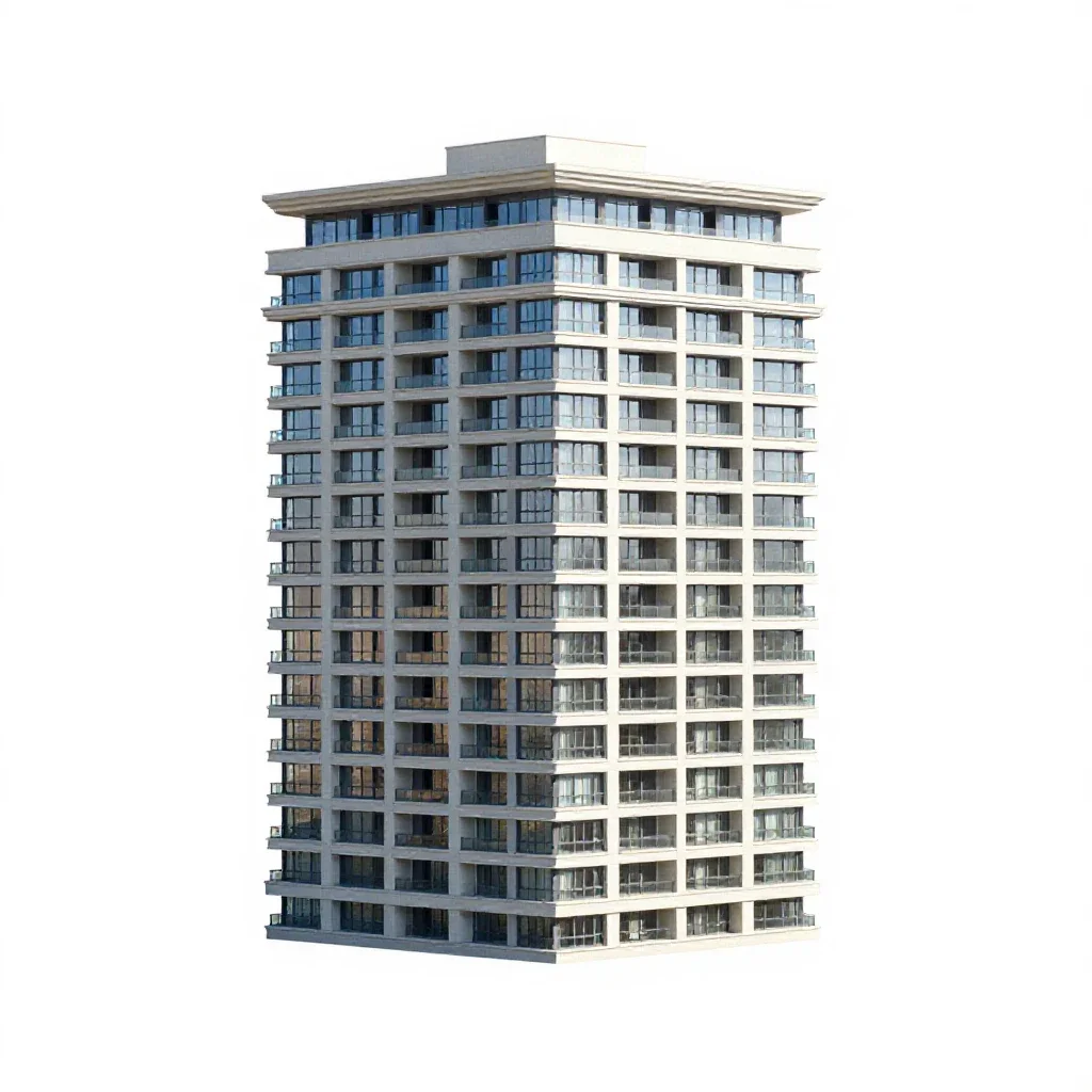 Penthouse isolated on a white background