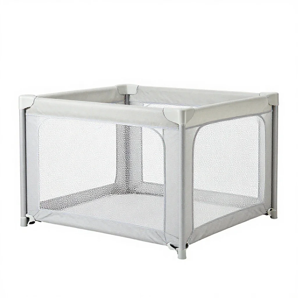 Playpen isolated on a white background