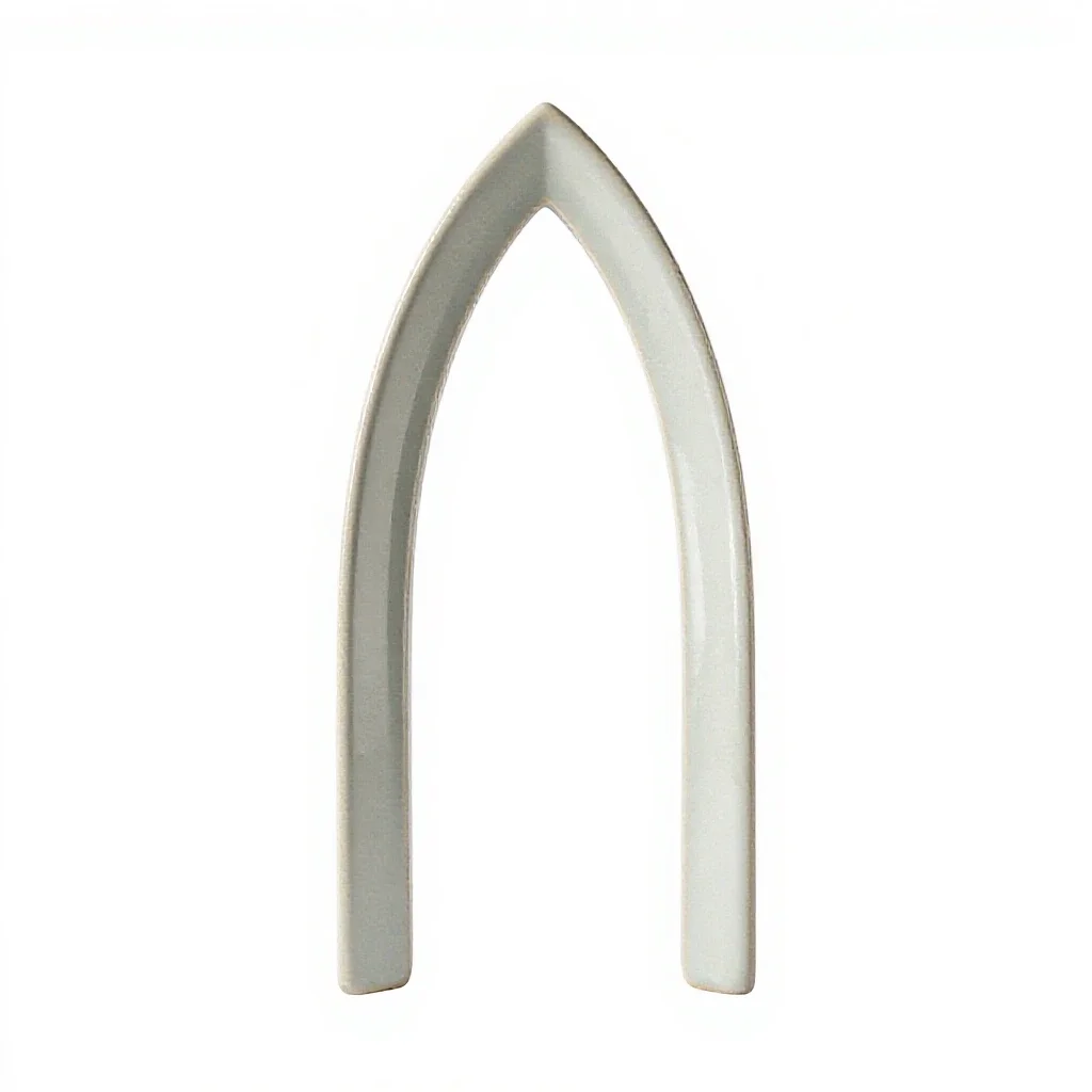 Pointed arch isolated on a white background