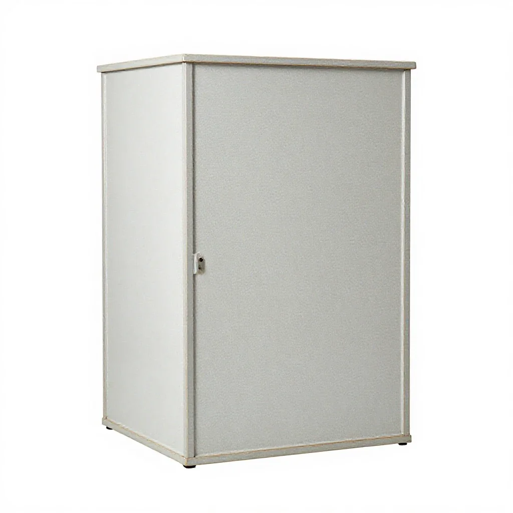 Polling booth isolated on a white background